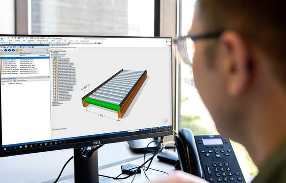 Design Configurator op scherm Design Configurator op scherm
