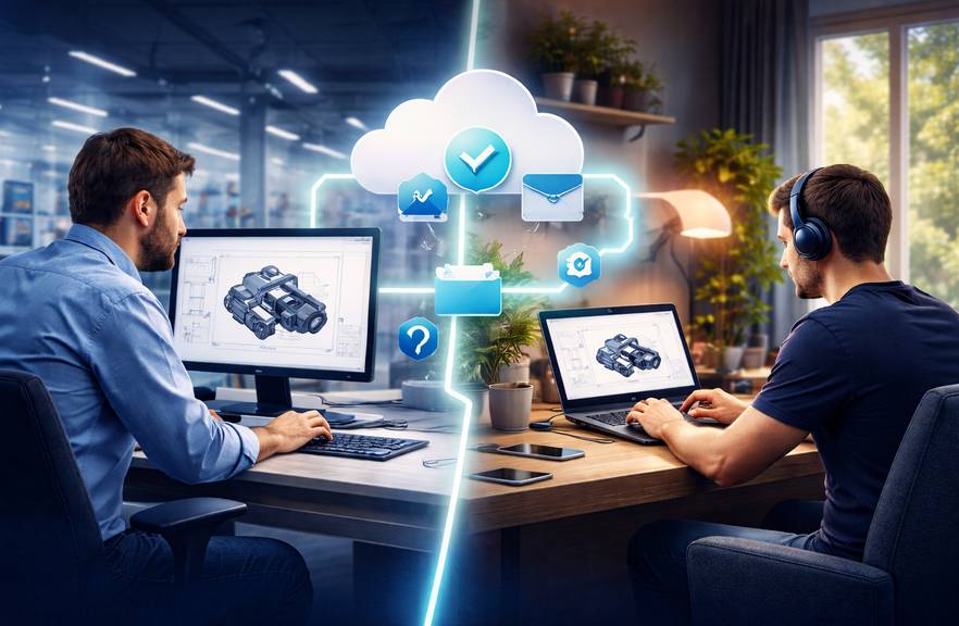 thuiswerken versus op kantoor door cloud oplossing thuiswerken versus op kantoor door cloud oplossing